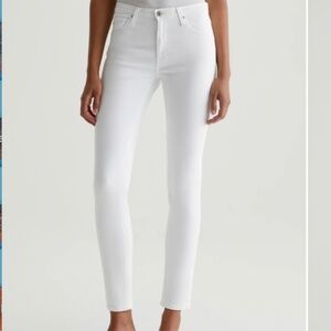 AG White Denim Prima Jeans